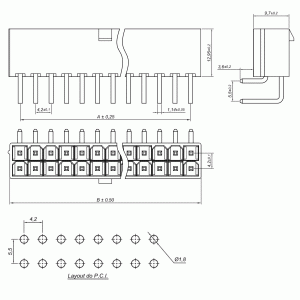 Conector Mini Fit Macho CTK-4201-N