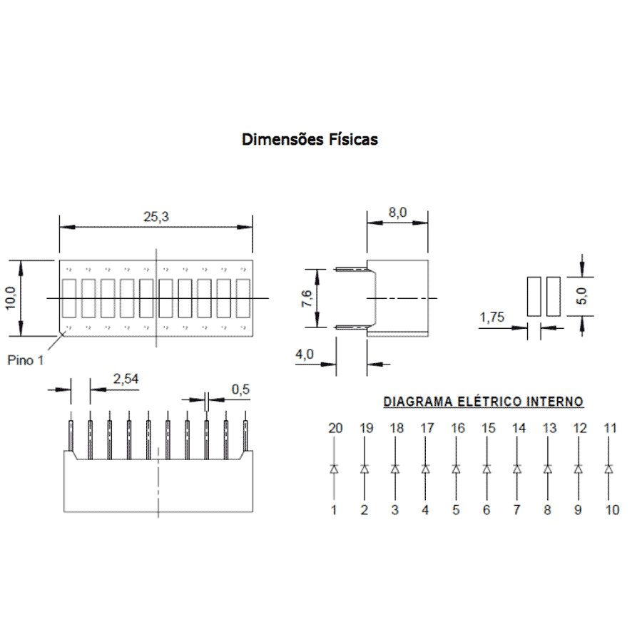 display-barra-led-10-segmentos-amarela-726003 display barra led 10 segmentos amarela 726003