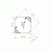 placa dissipadora led formato quadrado