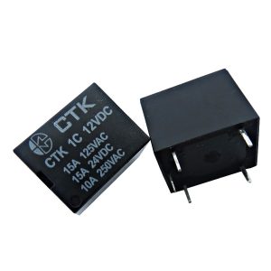Relê Miniatura de Potência CTK 1C-15A-12VDC