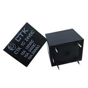 Relê Miniatura de Potência CTK 1C-15A-24VDC