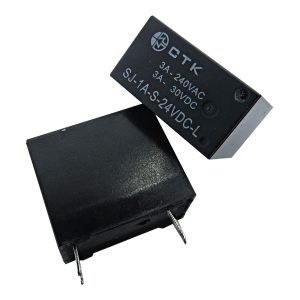 Relê Miniatura de Potência 1 contato normal aberto CTK SJ-1A-S-24VDC
