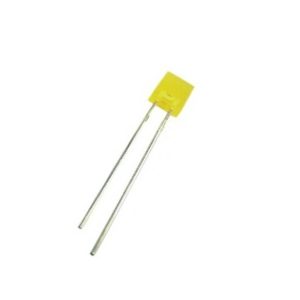 LED PTH Retangular Amarela Encapsulamento Amarelo Difuso - LI2361
