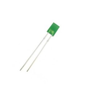 Led PTH retangular Verde encapsulamento Verde difuso LI2261