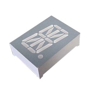 display led 16 segmentos alfanumerico azul 0.8 anodo comum D8X14AB 14BL
