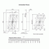 display led 16 segmentos alfanumerico azul 2.3 anodo comum D1236AB 14BL