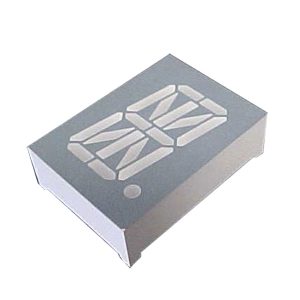 display led 16 segmentos alfanumerico verde esmeralda 0.8 anodo comum D8414A 15G3