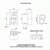 display led 7 segmentos azul 0.56 catodo comum D1X8KB TL6