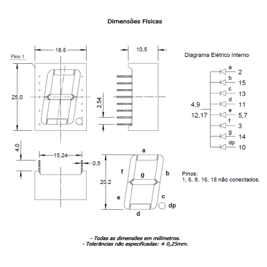 display-led-7-segmentos-vermelho-0 display led 7 segmentos vermelho 0.82 catodo comum D368K
