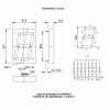 display led 7 segmentos vermelho 2.3 catodo comum D960K