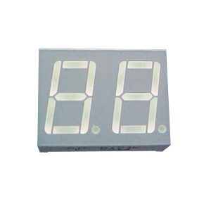 display led duplo 7 segmentos verde 0.56 anodo comum D141A foto