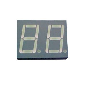 display led duplo 7 segmentos vermelho 0.56 catodo comum D194K foto