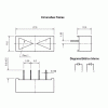 display led seta dupla opostas azul D4021B 14BL