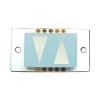 display led seta dupla vermelho alaranjado D600URS