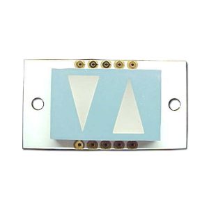 display led seta dupla vermelho alaranjado D600URS