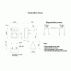 display led seta vermelho face preta 20x15mm D119SR B TH