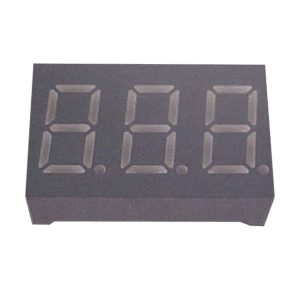 display led triplo 7 segmentos azul 0.4 anodo comum - D3042AB -4BL