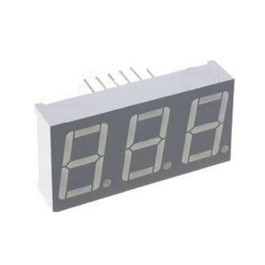 display-led-triplo-7-segmentos-azul-0.56-anodo-comum-multiplexado-D3156AB-14BL display led triplo 7 segmentos azul 0.56 anodo comum multiplexado D3156AB 14BL foto