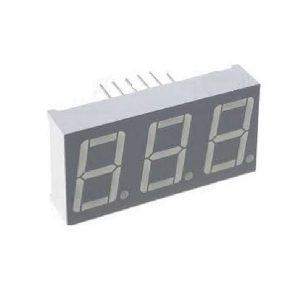 Display LED Triplo 7 Segmentos Vermelha