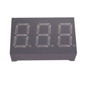 display led triplo 7 segmentos vermelho 0.4 anodo comum D3042ASR foto