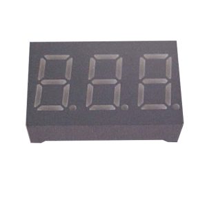 Display LED Triplo 7 Segmentos Vermelho 0.4" Catodo Comum D3042KSR