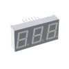 display led triplo 7 segmentos vermelho 0.56 anodo comum multiplexado