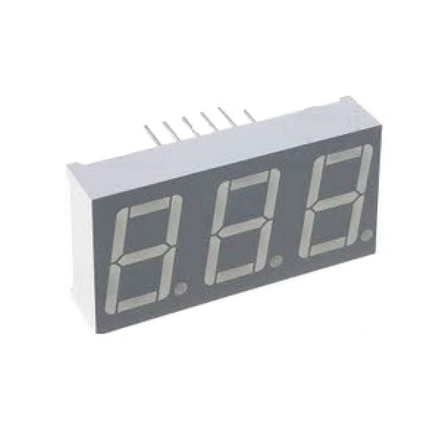 -display-led-triplo-7-segmentos-vermelho-0.56-anodo-comum-multiplexado- display led triplo 7 segmentos vermelho 0.56 anodo comum multiplexado
