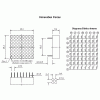 display matriz de pontos 0.8 vermelha 8x8 catodo D20881KSR
