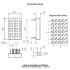 display matriz de pontos 1.2 amarelo 5x7 face preta anodo D3571UYB P