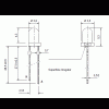 led pth 3mm amarela ambar encapsulamento hialino L330HU M90