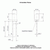 led pth 3mm azul encapsulamento azul difuso L730U 14BL