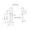 led pth 3mm contra conico vermelha encapsulamento hialino l1521h