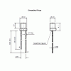 led pth 3mm contra conico vermelha alaranjada encapsulamento hialino L1421H URS