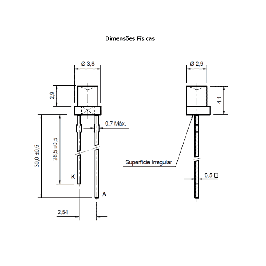 led-pth-3mm-contra-conico-vermelha-alaranjada-encapsulamento-hialino-L1421H-URS led pth 3mm contra conico vermelha alaranjada encapsulamento hialino L1421H URS