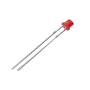 led pth 3mm contra conico vermelha encapsulamento vermelho transparente L1621T