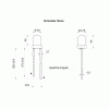 led pth 3mm verde e capsulamento verde difuso l1261 2
