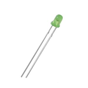Led PTH 3mm Verde encapsulamento Verde difuso Enfitado LI230F