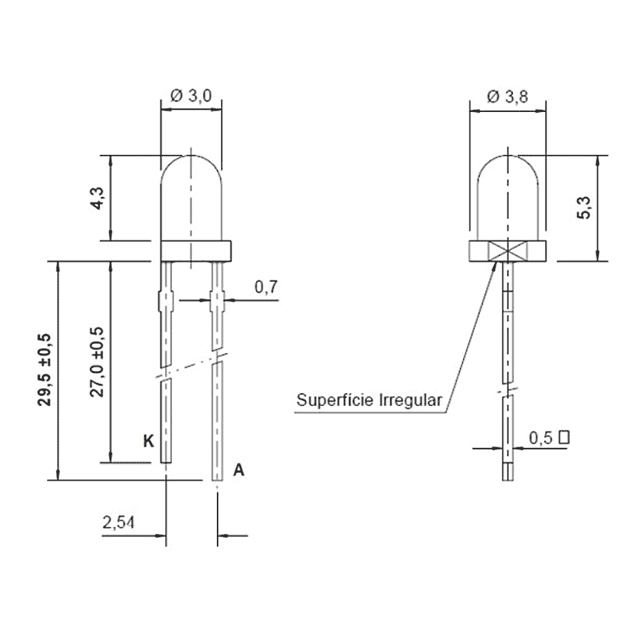 led-pth-3mm-verde-puro-encapsulamento-hialino-L230PGHU-14GL
