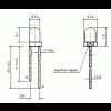 led pth 3mm vermelha encapsulamento hialino L630H