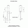 led pth 3mm vermelha encapsulamento hialino - LI430H-URS