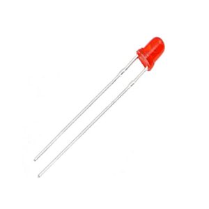 led pth 3mm vermelha encapsulamento vermelho difuso li130