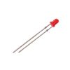 led pth 3mm vermelha encapsulamento vermelho transparente com stopper L530TS