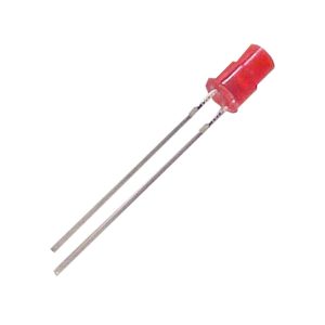 led pth 4mm corpo duplo vermelha encapsulamento vermelho difuso l1542