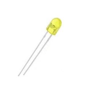 led pth 5mm amarela ambar encapsulamento amarelo transparente com stopper l2311ovts uyb h2