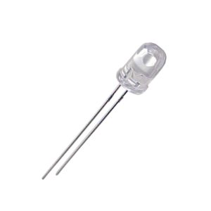 Led PTH 5mm Amarela Âmbar Encapsulamento Hialino Topo Diamante L321DH