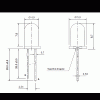 led pth 5mm amarela encapsulamento amarelo difuso L321U M90