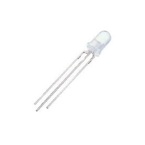 led pth 5mm bicolor verde vermelha encapsulamento branco leitoso l15rg