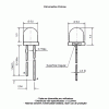 LED PTH 5mm Branca Fria Encapsulamento Hialino Terminal Curto