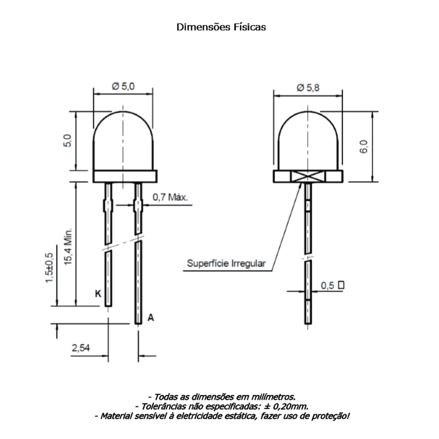 led-pth-5mm-branca-fria-encapsulamento-hialino-terminal-curto LED PTH 5mm Branca Fria Encapsulamento Hialino Terminal Curto