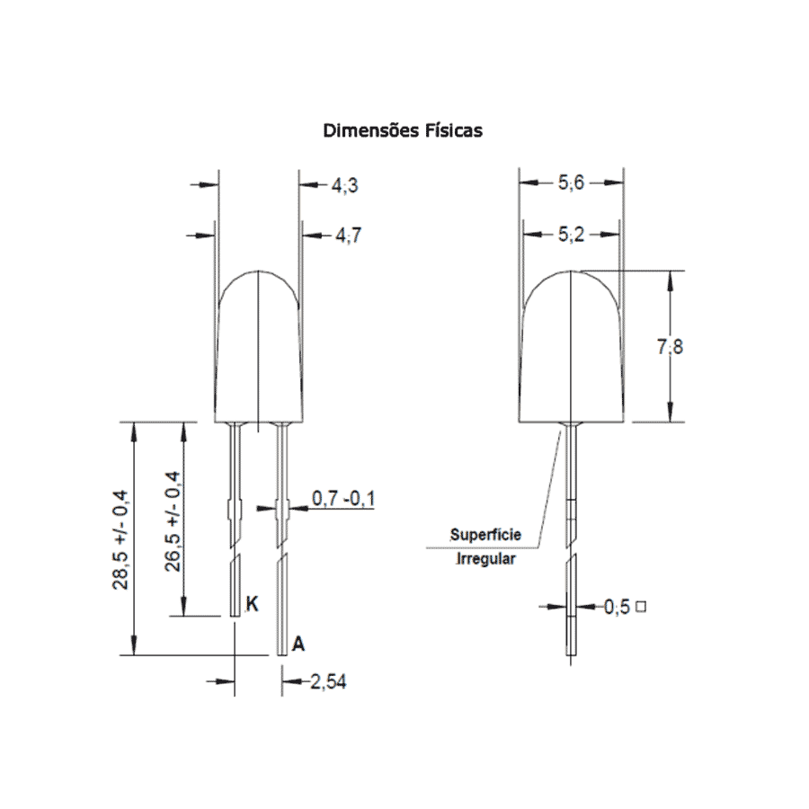 led-pth-5mm-eliptico-amarela-encapsulamento-hialino-L321HVO-UYL led pth 5mm eliptico amarela encapsulamento hialino L321HVO UYL